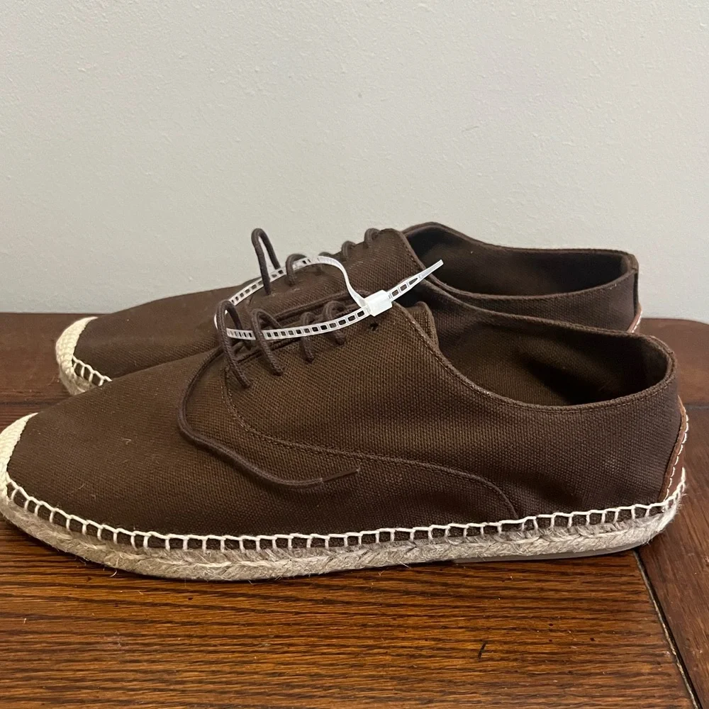 Polo‎ Ralph Lauren canvas lace up espadrilles NEW 10